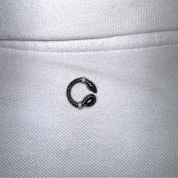 Just Cavalli Metallic Logo Polo Large EUC - Picture 8 of 9